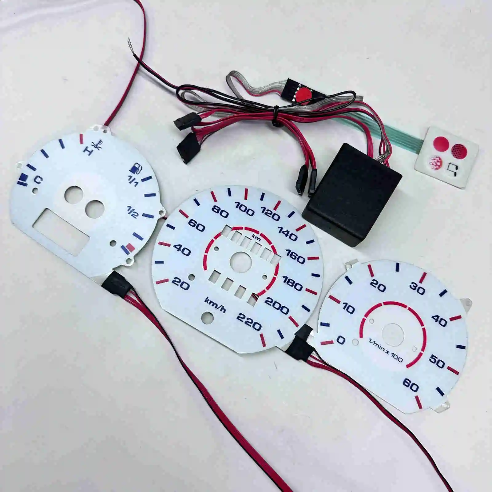 DASH EL Glow Gauge For VW T4 1995 220 KM 6000 RPM Reverse Glowrpmrpm