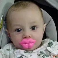 Baby Silicone Pacifiers Photography Accessories Pacifiers Funny & Quirky Comfort Pacifiers Thick Lip Pacifiers 0-6-18 Months 4