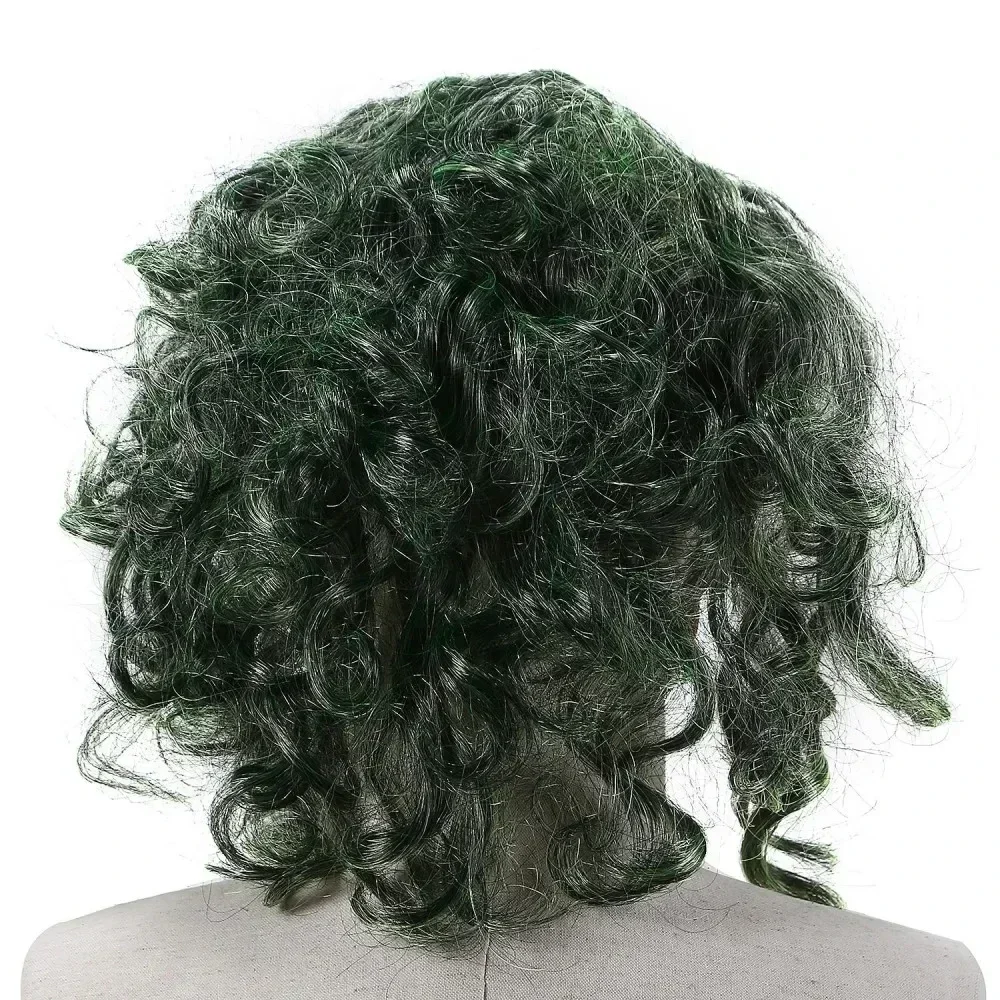 DC Comics Joker Latex Mask and Green Wig Cosplay Set for Halloween (Unofficial)