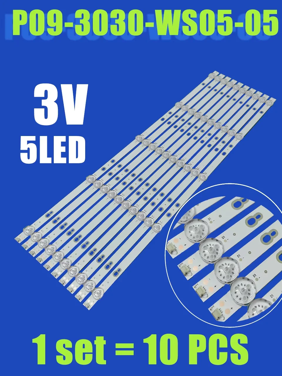 MS-T580-D06 MANYA 58MU02SS CV580U1-T01용 LED 백라이트 P09-3030-WS05-05
