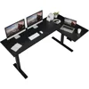 L Shaped Computer Desk, 71x48 Inch Dual Motor Electric Corner Sit Stand Up Table, Height Adjustable, for Home Work, Gaming Desk 2