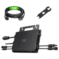 Système solaire de balcon Plug&Play 960W (4 panneaux solaires flexibles de 240W) et micro-onduleur 800W avec moniteur Wi-Fi, installation facile 3