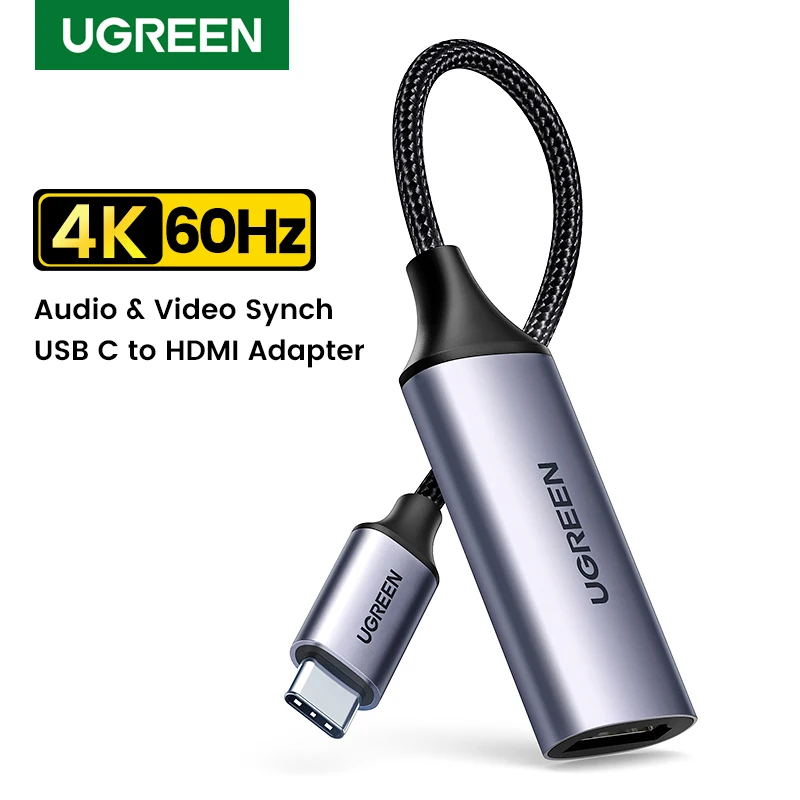 Ugreen Adattatore Da Usb C A Hdmi 4K/60Hz Per Tv Box Cavo Hdmi Per Macbook Pro Macbook Air Pixelbook Xps Samsung Galaxy Type C Hdmi