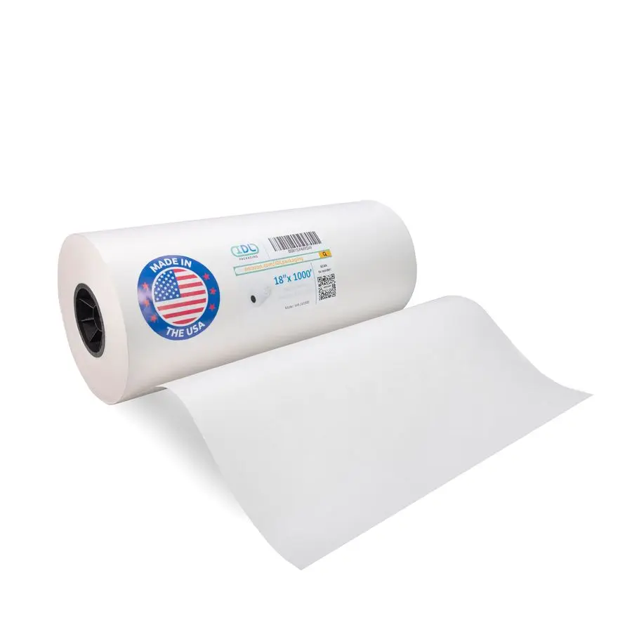 White Butcher Paper 18 x 12000 1000 feet USAMade Natural Butcher Paper Roll for Meat and Fish Uncoated, Unwaxed amp FoodGrade Ma