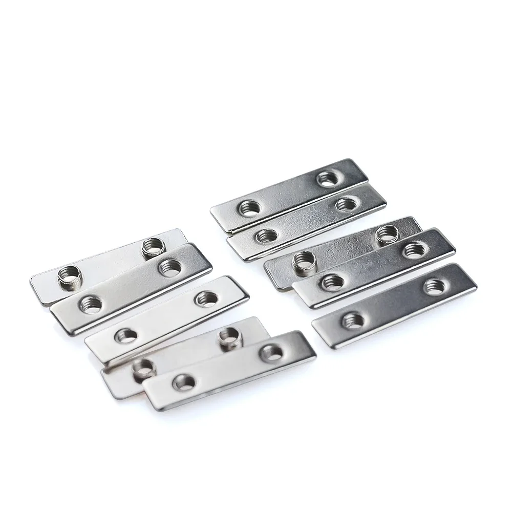 20Pcs M5 Tee Nut Zinc Plated Double T-Nut for V-Slot Aluminum Profile Linear Rail