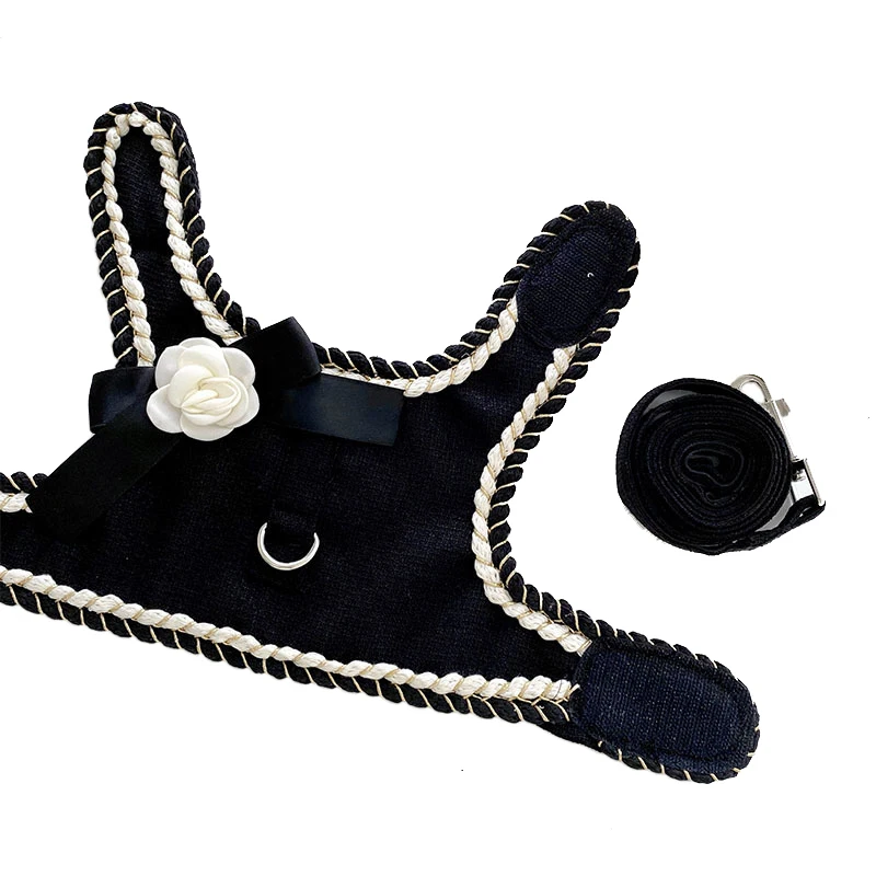 Luxury Designer Dog Harness and Leash Set for Small Dogs ... product image