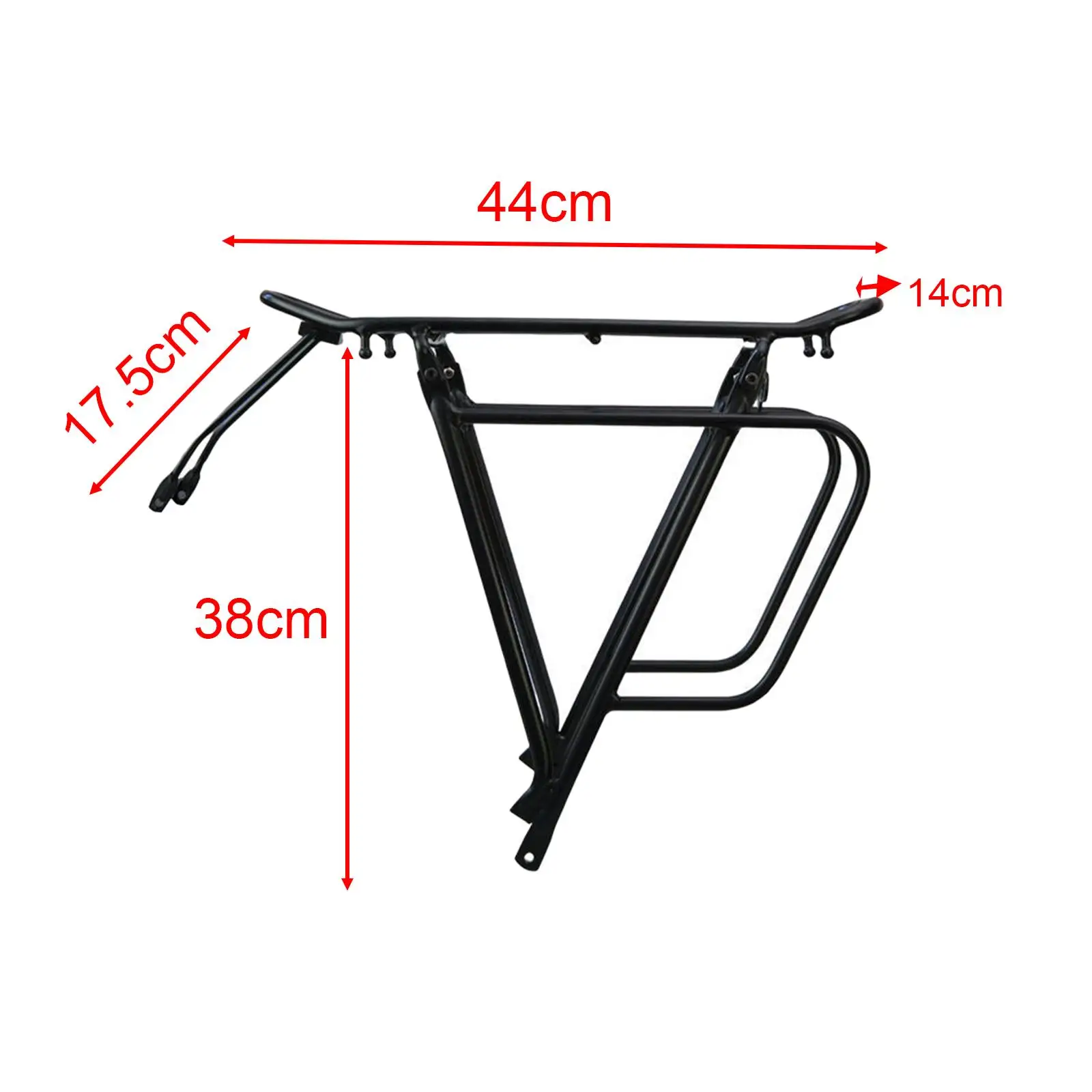 Bicycle Rear Luggage Cargo Rack Portable Bicycling Bicycle Carrier Rack