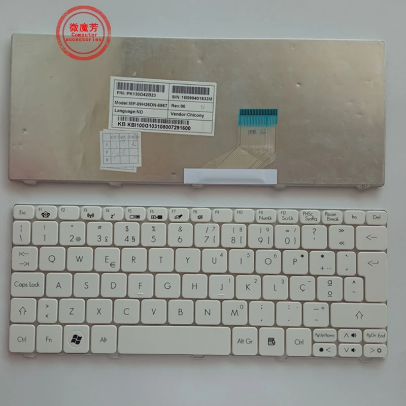 

PO Keyboard for Gateway Mini LT21 LT25 LT27 LT28 LT2100 LT32 for Packard Bell Dot SPT SE 723 SE2 S-E3 S E2 SE3 SC