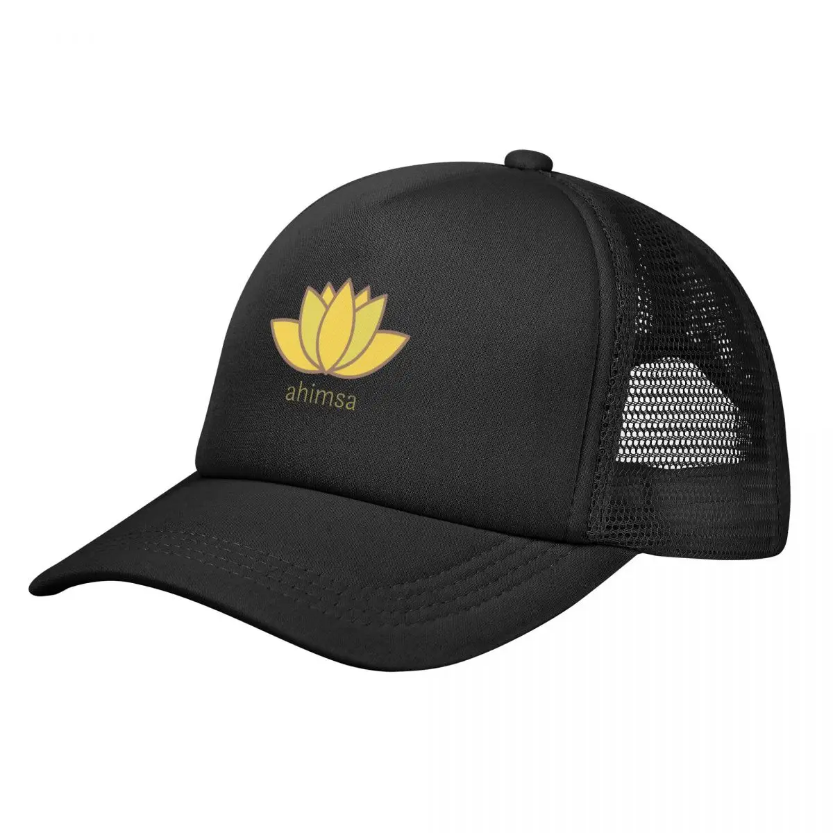 

Ahimsa Lotus Baseball Cap Mountaineering Trucker Hat Caps For Men Women's