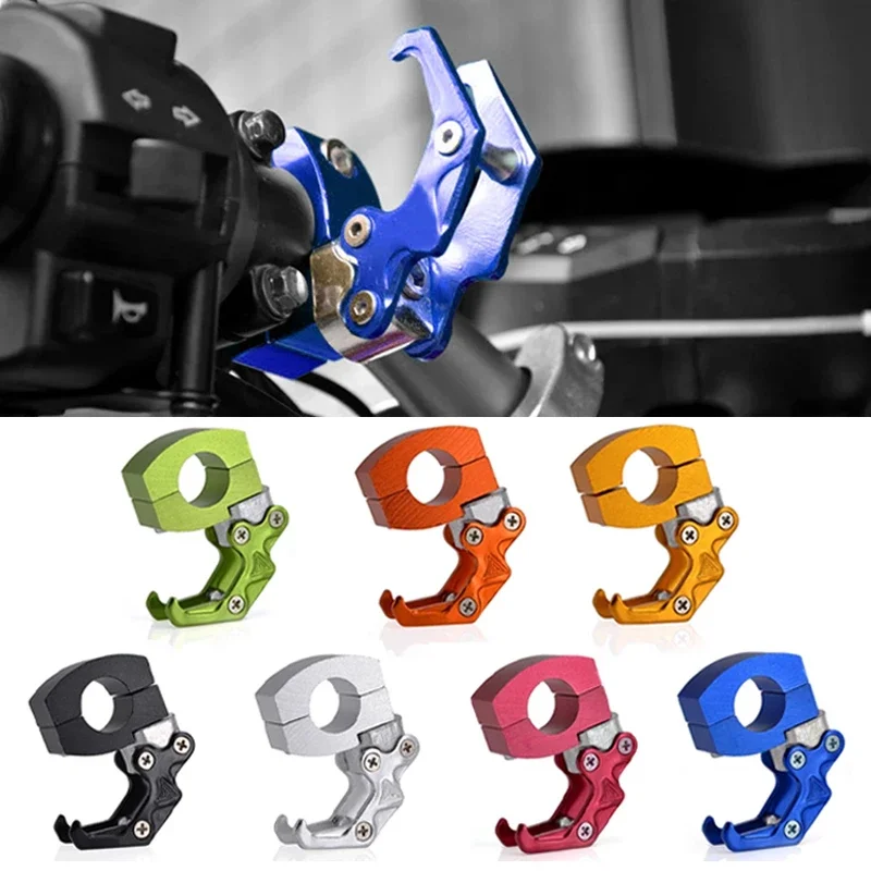 Aluminum Alloy Motorcycle Handlebar Hook Bike Bicycle Hook Carry Easy Install Helmet Claw Hook Luggage Bag Hanger Storage Holder