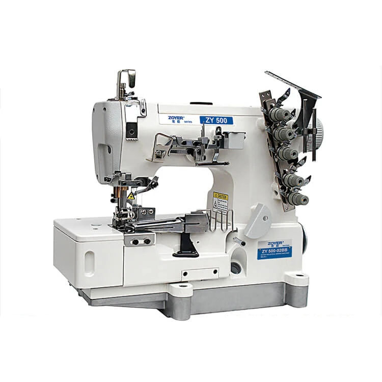 

ZY500-02BB Rolled-edge Stretch Interlock Sewing Machine 13mm Max. Thickness Cover Stitch Save Motor Belt Drive