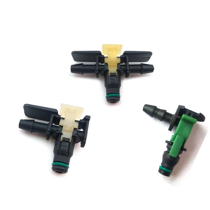 Diesel Injector Tube Diesel Common Rail Injector Nozzle Oil Return Joint T and L Type Tube Connector for Delphi