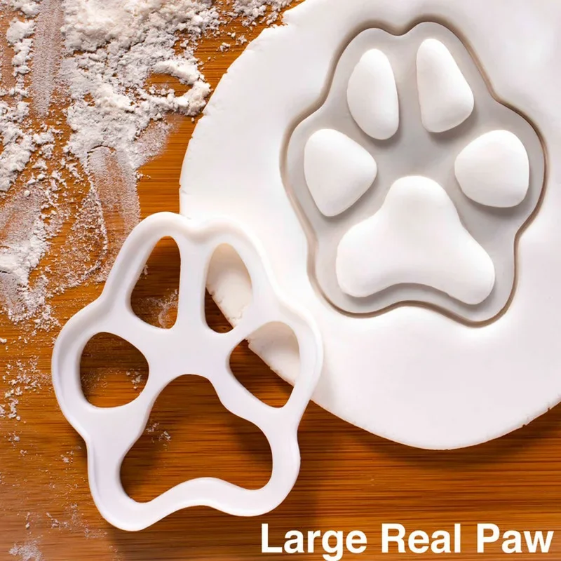 Cartoon Cat Paw Shape Cookie Cutters Mould Cake Biscuit 3D Mold Pressing Fondant Pastry Baking Tools Kitchen Accessories cookie cutter cookie mould fondant cutter cookie printing mold baking mold cookie maker press kit baking decorating tools