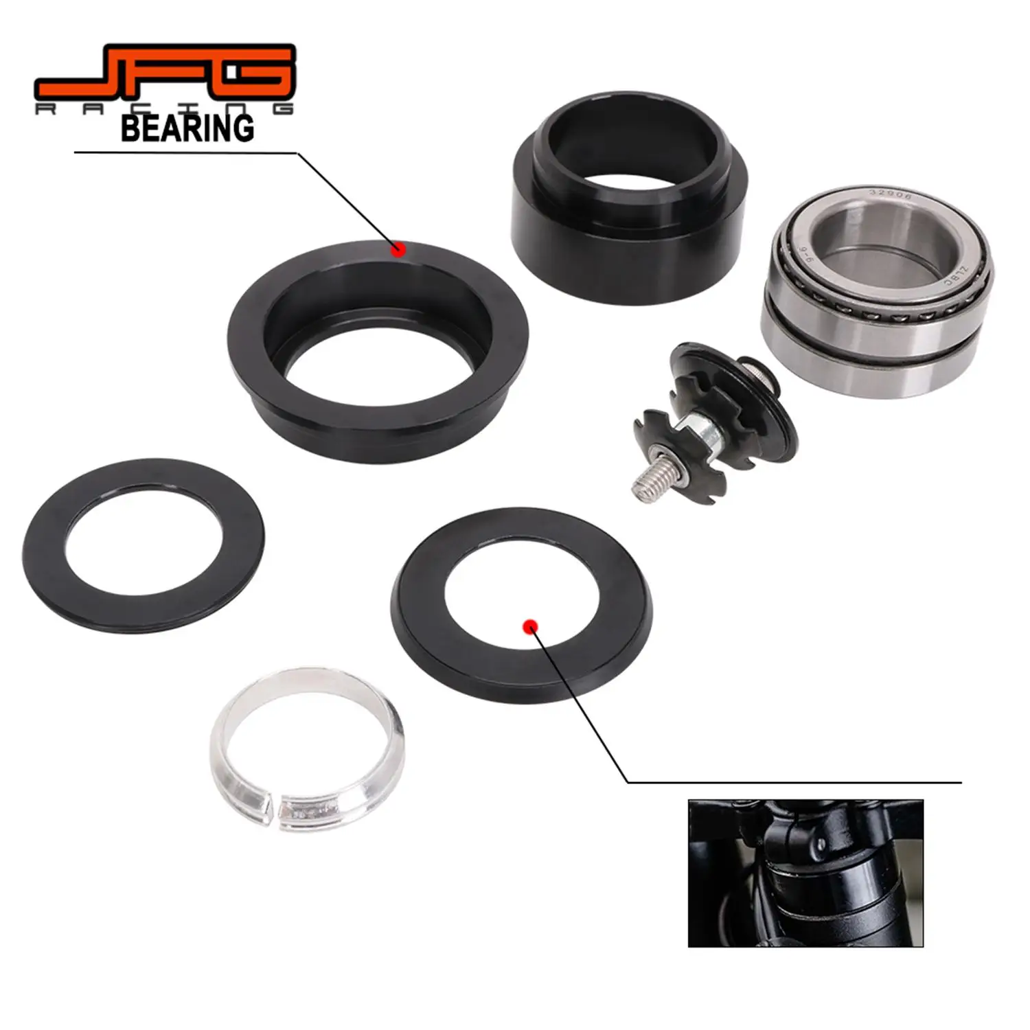 

Запчасти для мотоциклов, подшипники рулевой головки, прочные для Surron SURRON Sur-Ron Lightbee светильник Bee X S, внедорожник, электромобиль