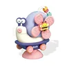 High Chair Toys Baby Rattles Snail Windmill Shape Toddler Bath Toy Rotatable Pullback Car removable Suction Cup Spinner Toys 2