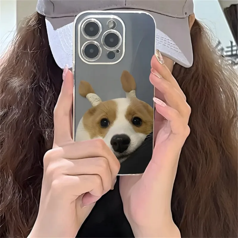 Adorable Cat and Dog Couples Soft Transparent Phone Case Cover