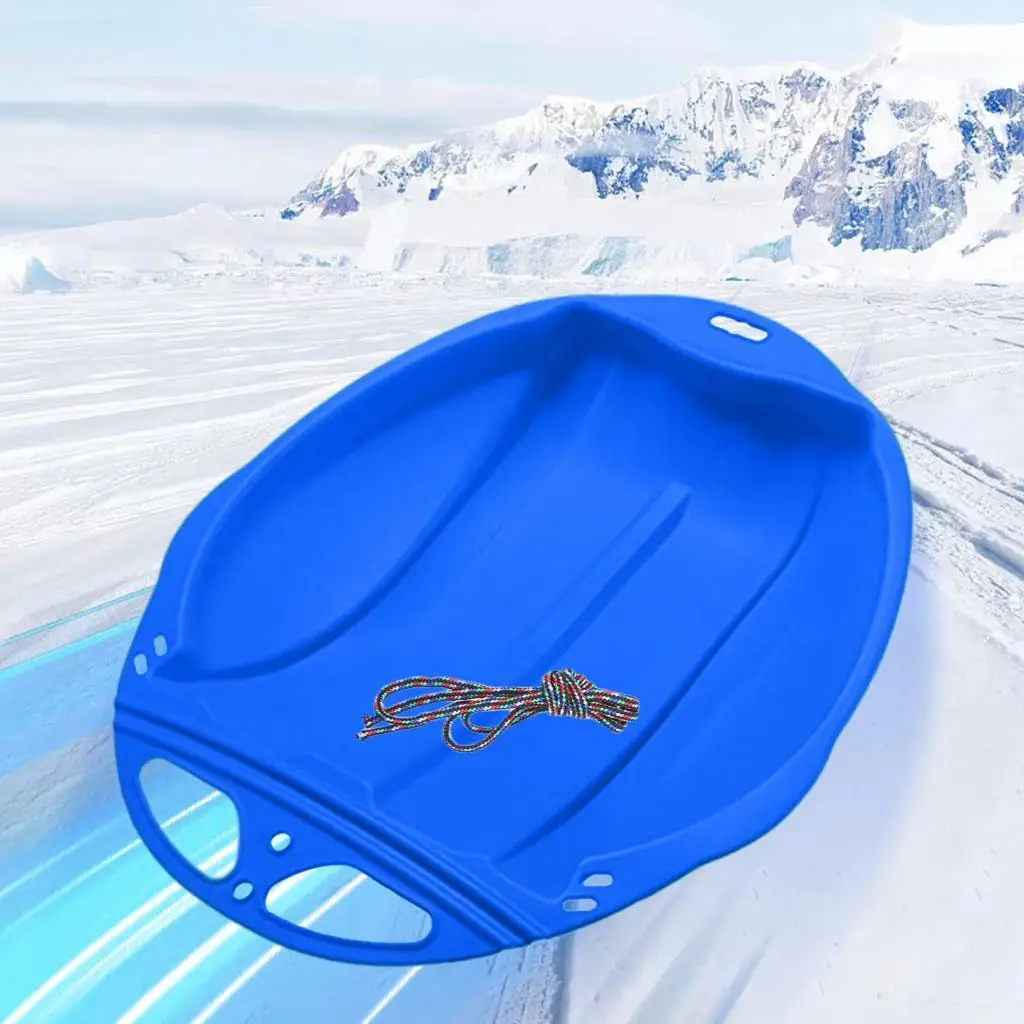 Non-slip Sledge Snow Slider Plastic High-performance Grass Sand Snow Ski Oversized Handle Thicker Sleigh Ski Board Board