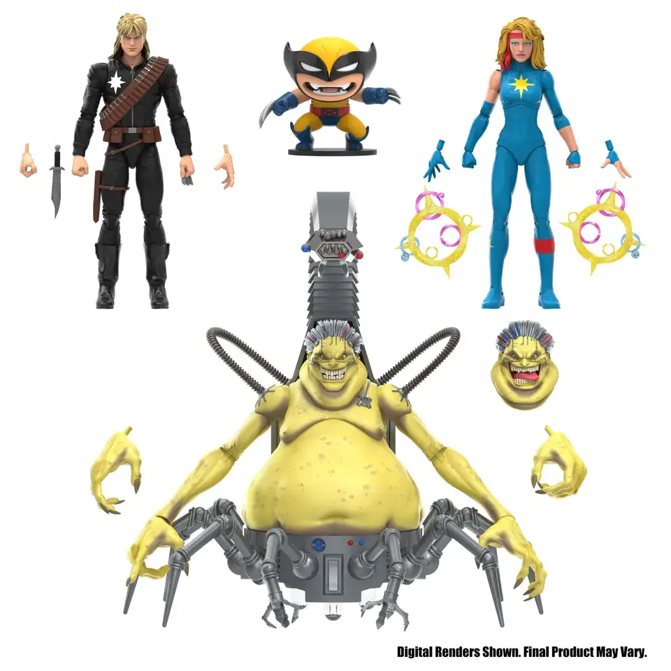 マーベルレジェンド モジョーワールド 4パックモジョー ロングショット ダズラー Marvel legends mojoworld dazzler longshot wolverine 4-pacote 6