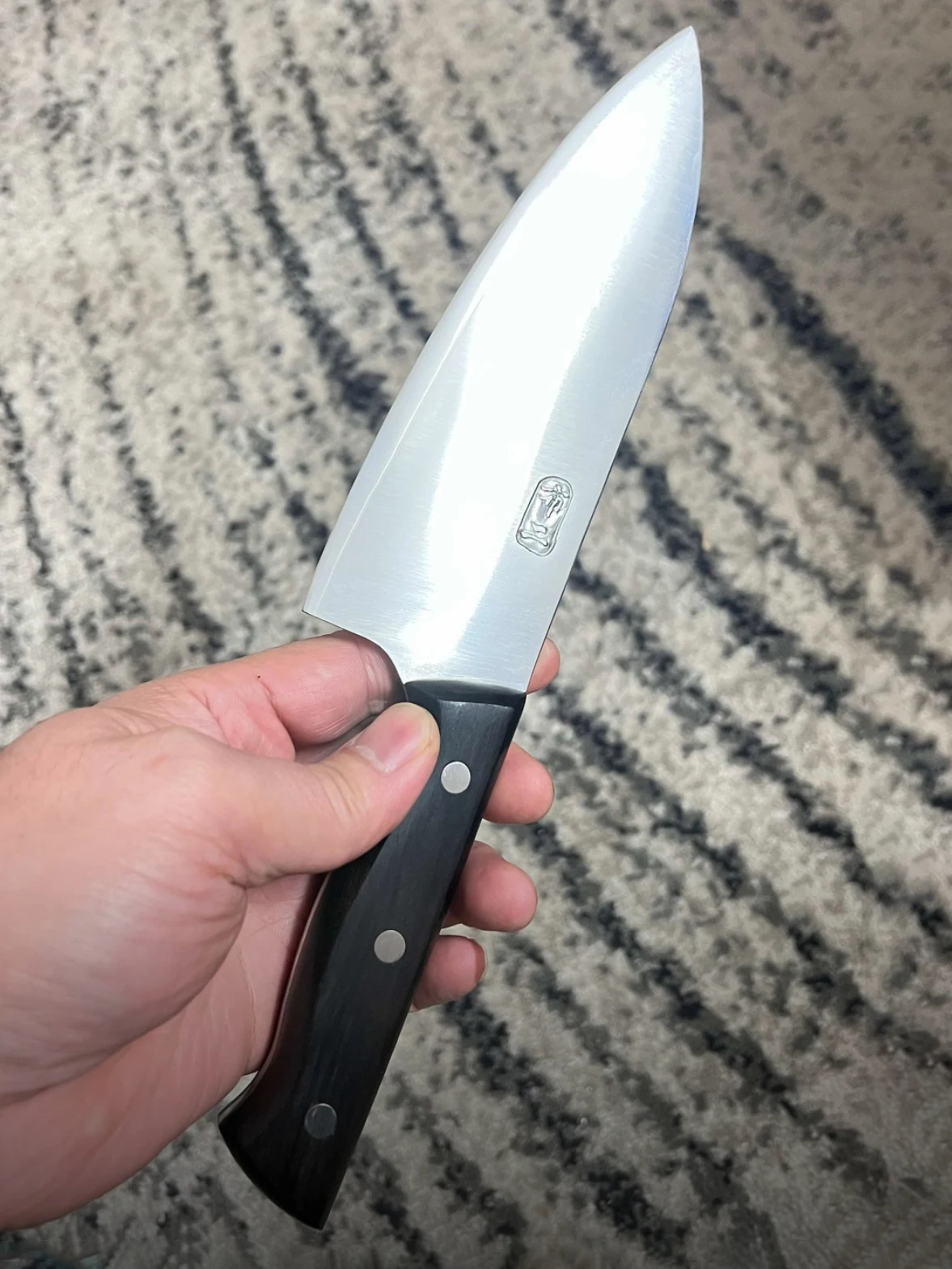 Chopper Knife Chef Cleaver Slicing Kitchen Knife With Cover Meat And Poultry Tools 3-layer BG42 Aviation Special Steel Handmade chef knife