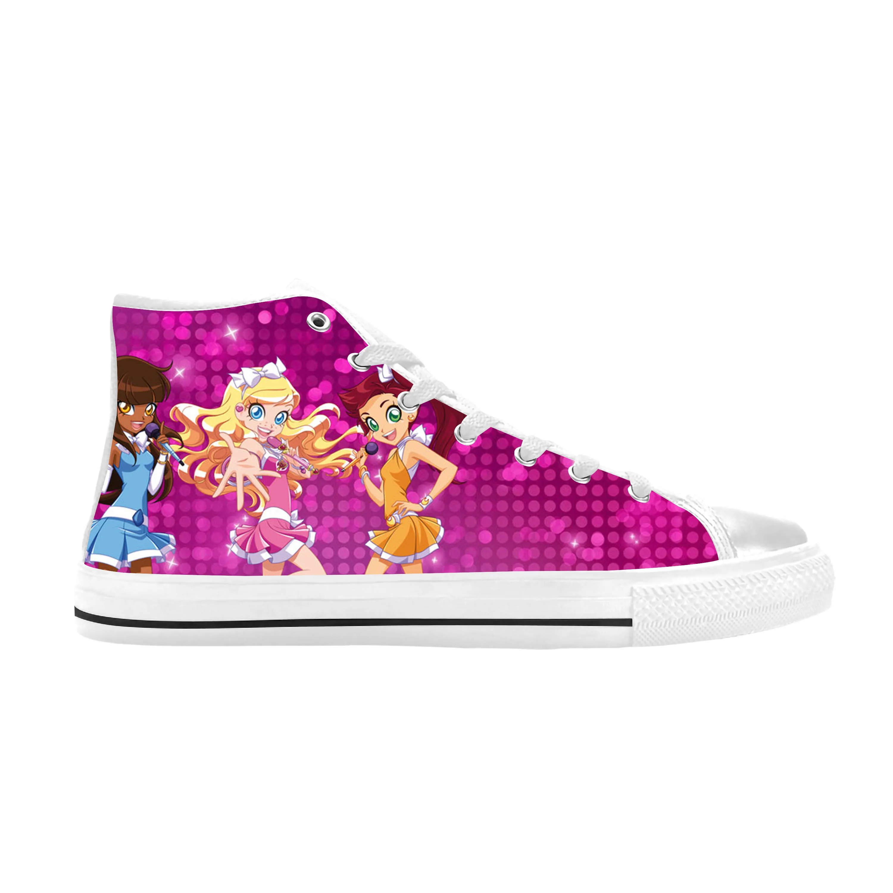 Lolirocks Anime Cartoon Manga Comic Funny Fashion Casual Cloth Shoes High Top Comfortable Breathable 3D Print Men Women Sneakers