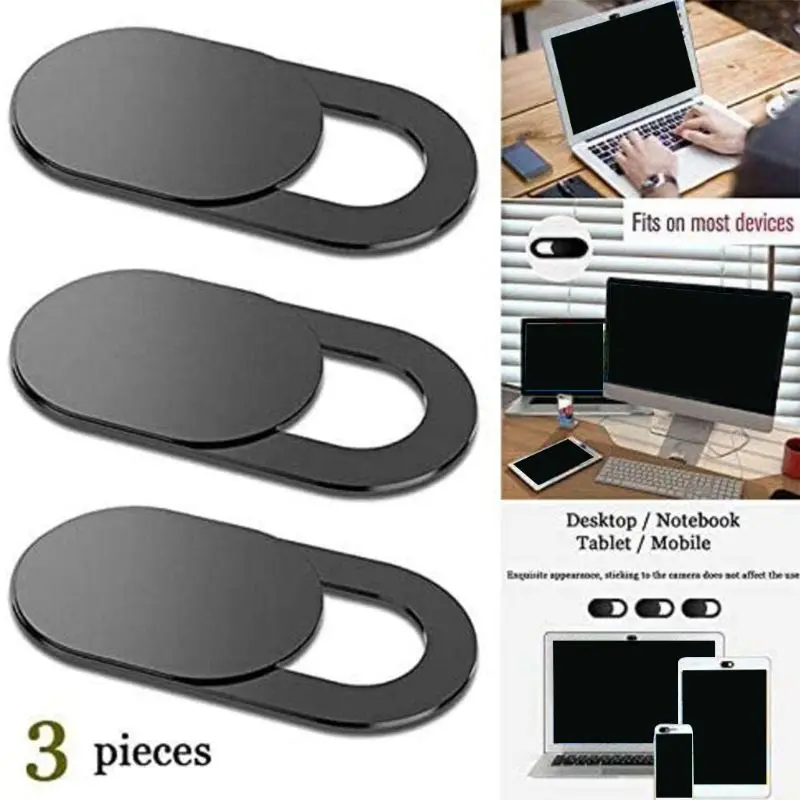 3Pcs Cover Per Fotocamera Slide Webcam Ampia Compatibilità Mini Ultra Sottile Per Macbook Imac Computer Smartphone Laptop Pc