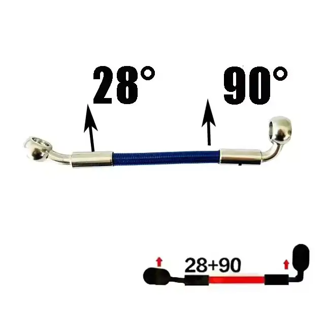 Universal Motorcycle Stainless Steel Braided Brake Hose AN3 Reinforced Front Rear Hydraulic Scooter Brake Clutch Pipe M10 Banjo - Image 15