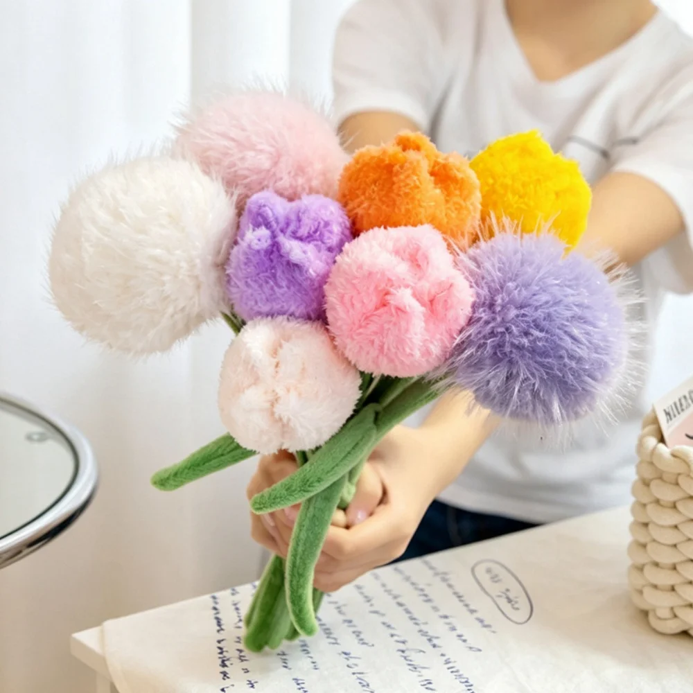 다양한 스타일의 아름다운 튤립 해바라기 플러시 장난감, 창의적인 DIY 꽃다..