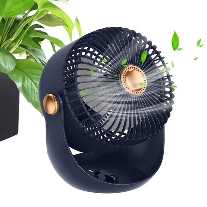 

Small Dorm Fan 3 Modes Adjustable Free Angle Rotatable Strong Airflow Fan Ultra Quiet Operation Air Circulator Long Battery Life