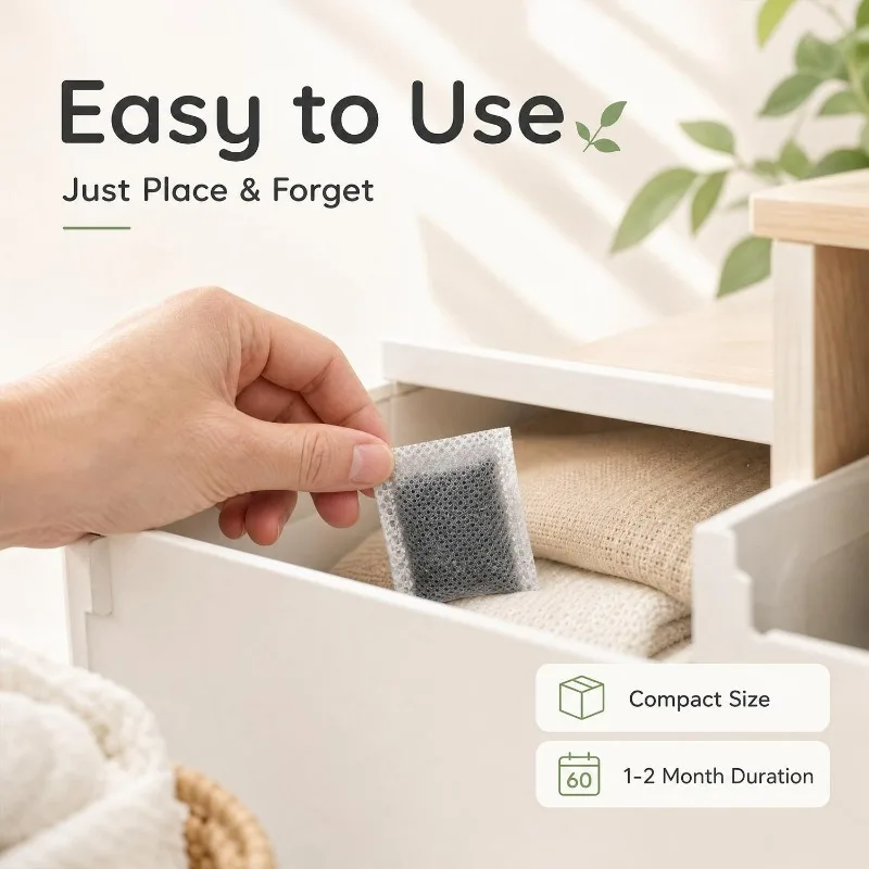 Natural Odor Absorbing Charcoal Bags
