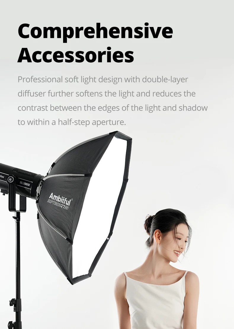 55cm 65cm 90cm 30x120cm Q7 Series Quick Release Octagon/Rectangle Softbox Bowens