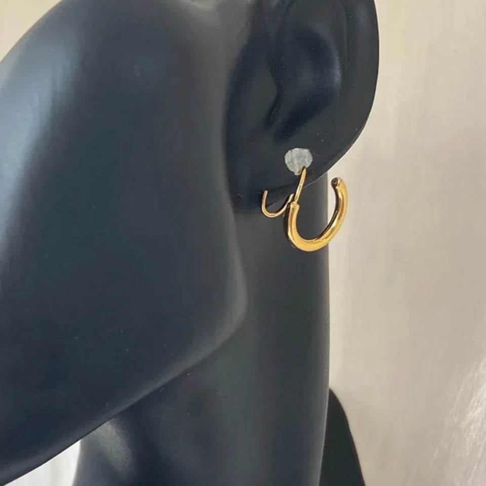 Vintage Double Hoop Earrings For Women Gold and Silver Color