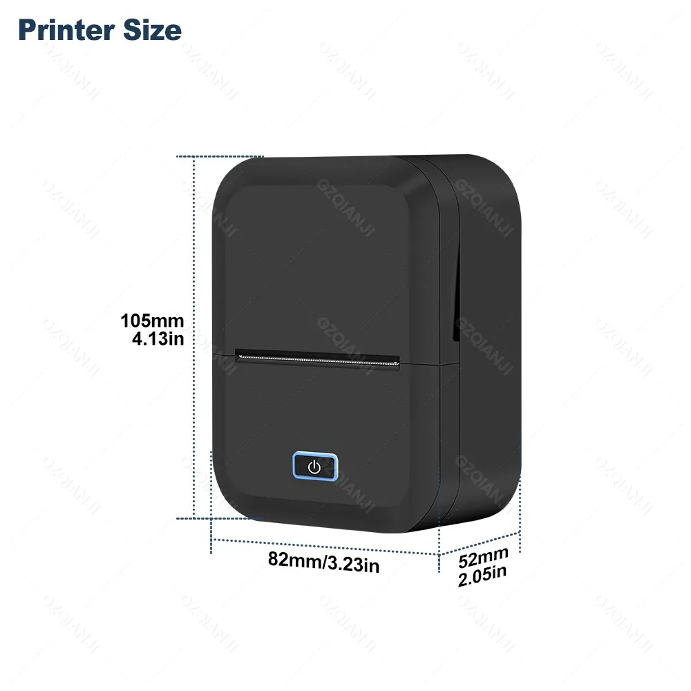 Marklife X2 Label Maker with Tape Thermal Label Printer Machine Bluetooth Use for Office, Home, Business, 2 Inch Labelling