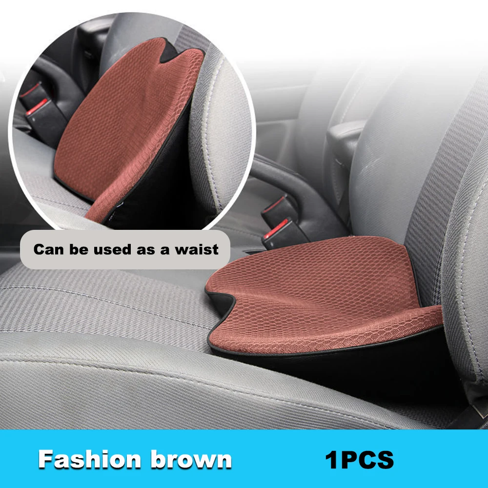 2 In 1 Multifunctional Car Seat Cushion Universal Memory Sponge Seat Lumbar  Support Pillow Breathable Driver Seat Raising Pad - AliExpress