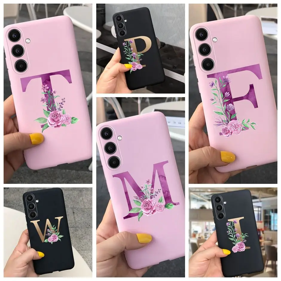 Per Samsung A34 A32 A22 Custodia Pretty Letter Silicone Tpu Cover Morbida Per Samsung Galaxy A 32 22 34 Funda Shell Case Etui