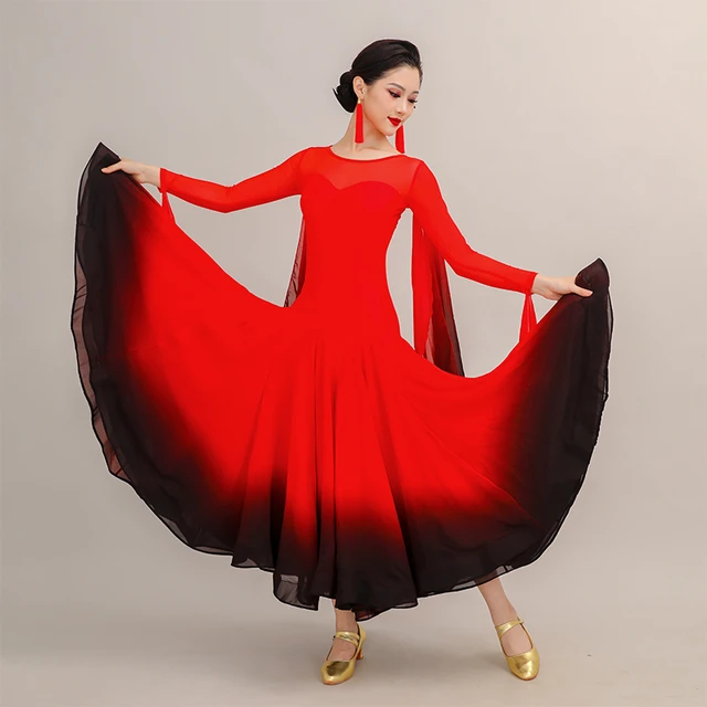 Top Grade Latin Dance Competition Cha Cha Red Tassel Dress Modern Dance  International Ballroom Dance Costume for Women