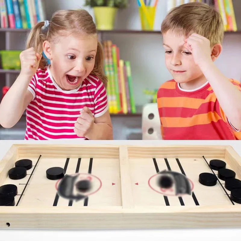 Table Hockey Game Toys Table Fast Sling Puck Super Winner Sling Battle Desktop Game Hockey Board Game Interactive Chess Toys 2