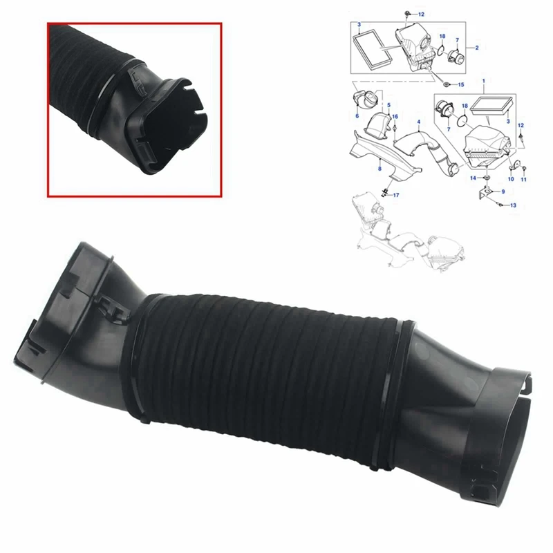 Car Engine Intake Hose Replacement Parts For Mercedes-Benz W204 W212 C63 E63 AMG 2008-2014 A1560941582 A1560941682