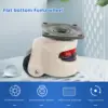 4 Pcs Retractable Leveling Casters Industrial Machine Swivel Caster Castor Wheel for Office Chair Trolley 330 Lbs Capacity 3