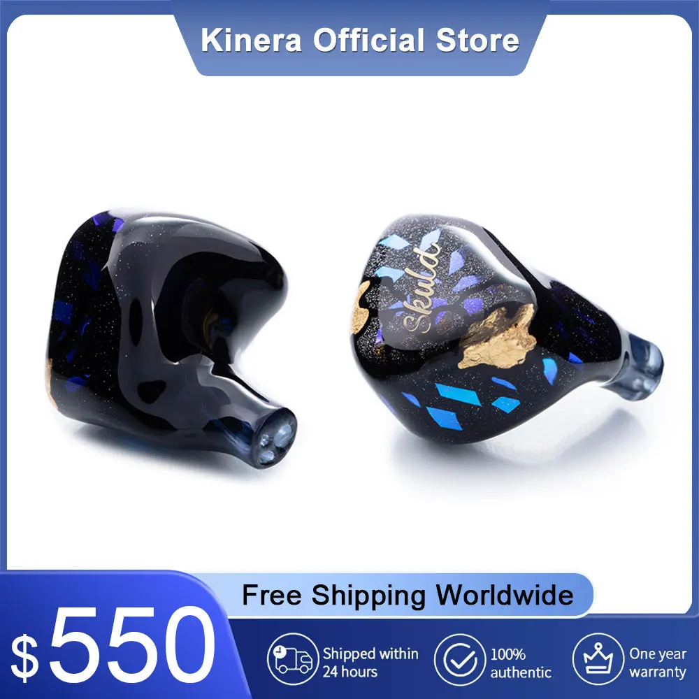 

Kinera Imperial Skuld Earphone 5 BA Drivers In Ear Headphone IEM HiFi Wired Earbuds Detachable 2pin Cable 4.4mm Balanced Headset