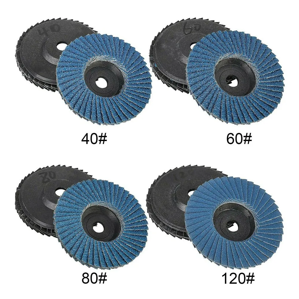 3 Inch 40/60/80/120 Grit Flat Flap Discs 75mm Sanding Grinding Wheels Wood Cutting Metal Grind 8Pcs for Angle Grinder cutting disc abrasive wheel sanding disc sanding flap disc grinding disc grinding wheel