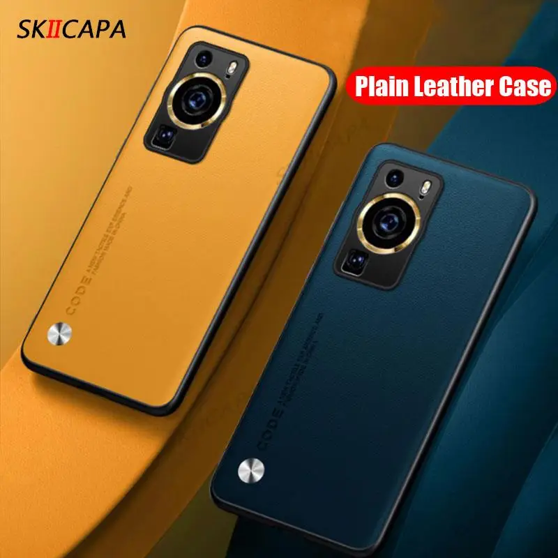Elegant PU Leather Shockproof Case with Soft Silicone Edges and Ultra-Thin Matte Back Cover