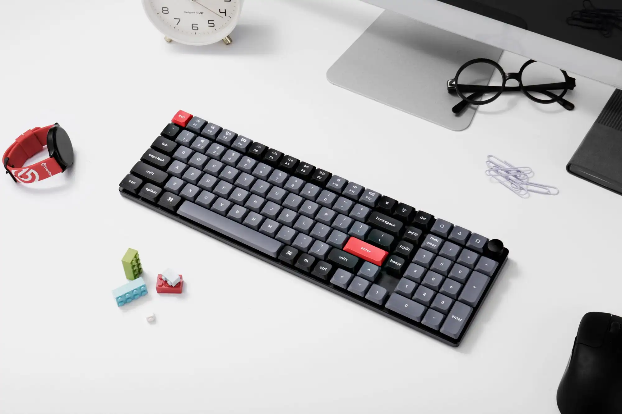 Keychron K17 Pro QMK/przez bezprzewodową niskoprofilową