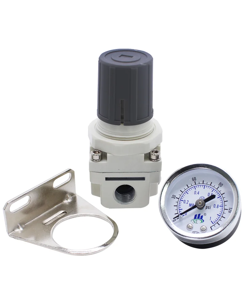 Pneumatischer Druckregler AR2000-02 Druckminderventil für Luftkompressor, Luftquellenregelventil, 2-Punkt-Pneumatikventil – Detail 1