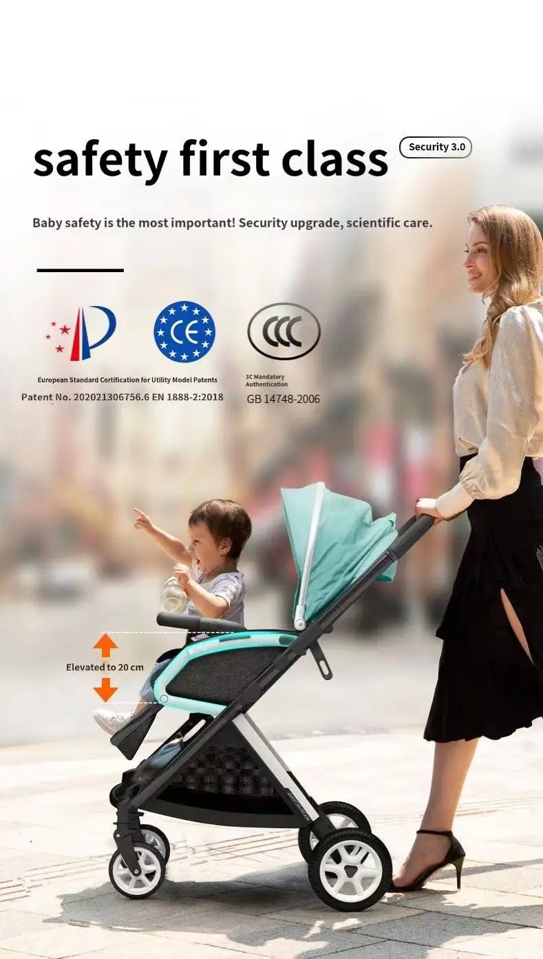 

Baby Cart Lying Light Portable Foldable High Landscape Two-way Baby Cart