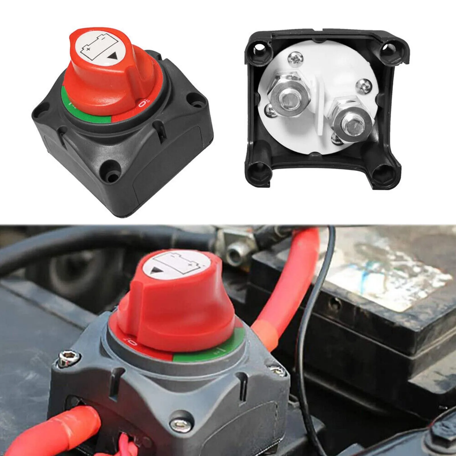 Auto Batterie Trennen Schalter 12V 24V 48V Marine 300A Auto Dual Batterie  Schalter 3 Position Batterie Selector schalter für Auto Boot - AliExpress