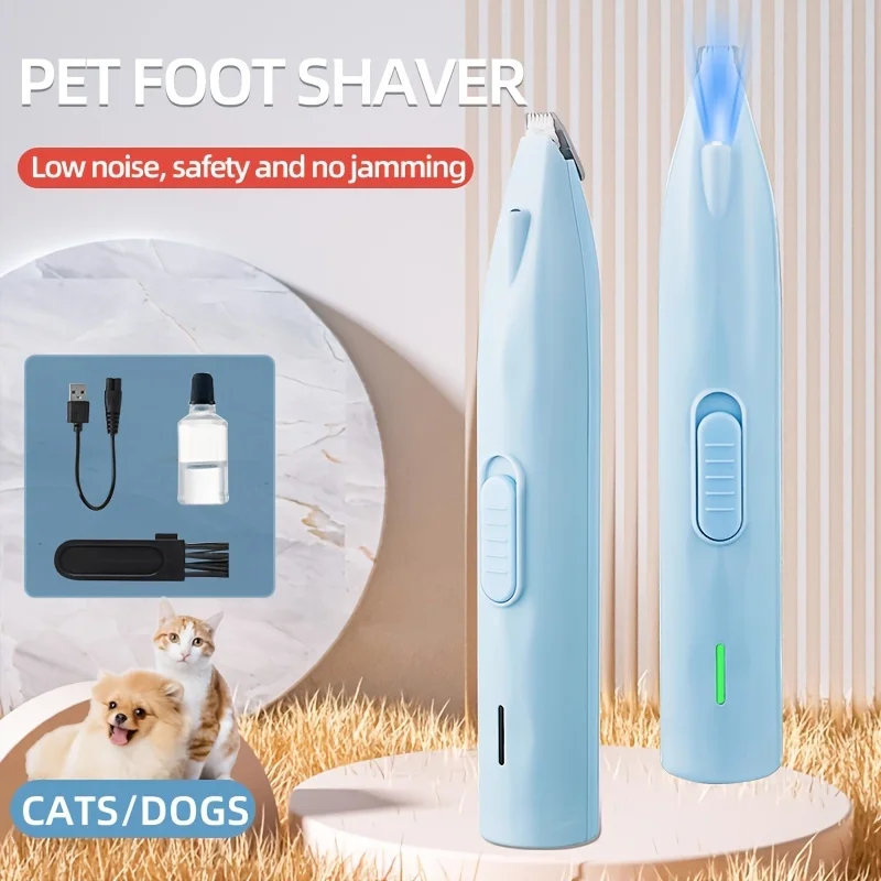 Pet Electric Pushing Scissors Cat Foot Shaver Special Dog Hair Shaver Fader Electric Mute Cat Claw Pedicure Artifact 1