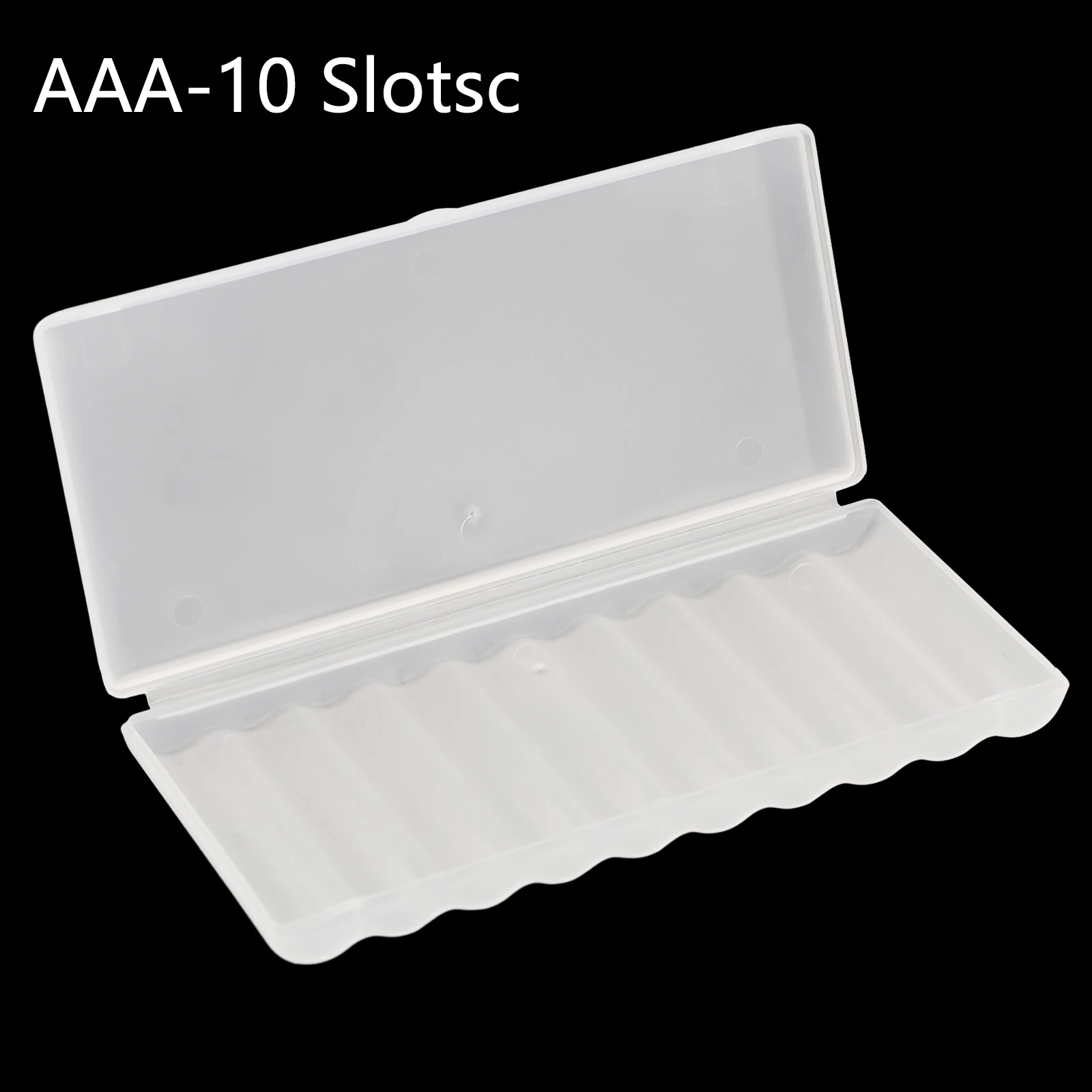 

1 Pc Battery Plastic Box Storage Box Organizer Hard Plastic Box Suitable For AA-10 Slot A AAA-10 Slot Battery Plastic Box