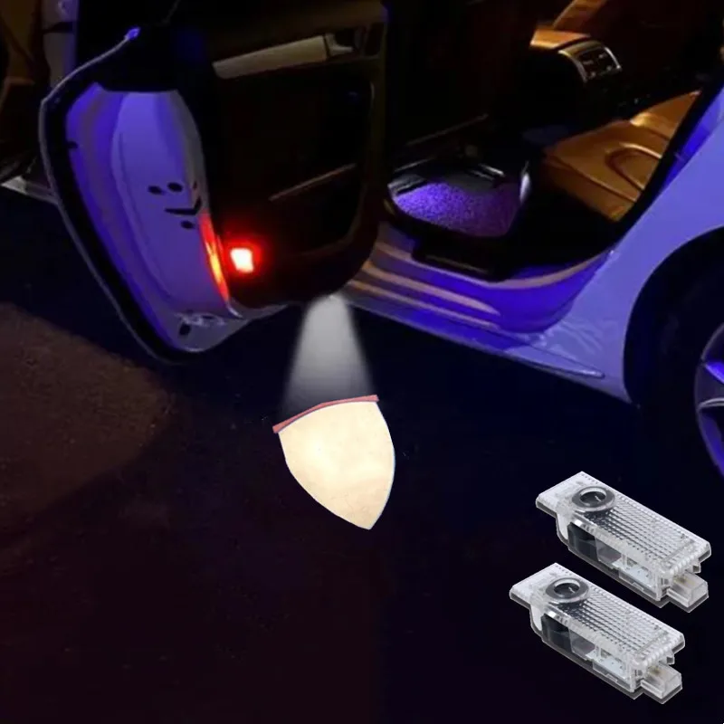 2 Pezzi Per Lamborghini Urus Aventador Huracan Gallardo Car Hd No Fading Led Door Welcome Light Projector Ghost Shadow Light