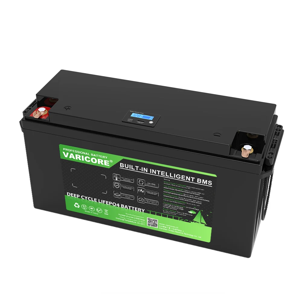 Batteria LiFePO4 VariCore 12V/24V/36V/48V 340Ah 200Ah 180Ah 100Ah 120Ah per 4s 8s 10s 16s, per auto solari, camper e golf cart, esente da dazi - immagine 6