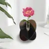 1Pc Flower Vase Elegant Durable Unique Design Vase Ornament Acrylic Shatterproof Vase for Weddings Home Office Decorations 4